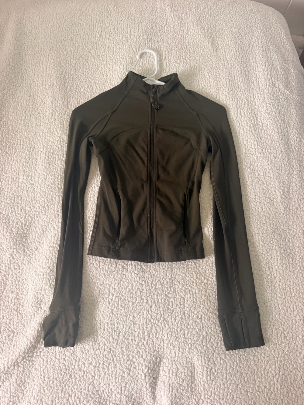 Lululemon Olive Green Define Jacket Cropped